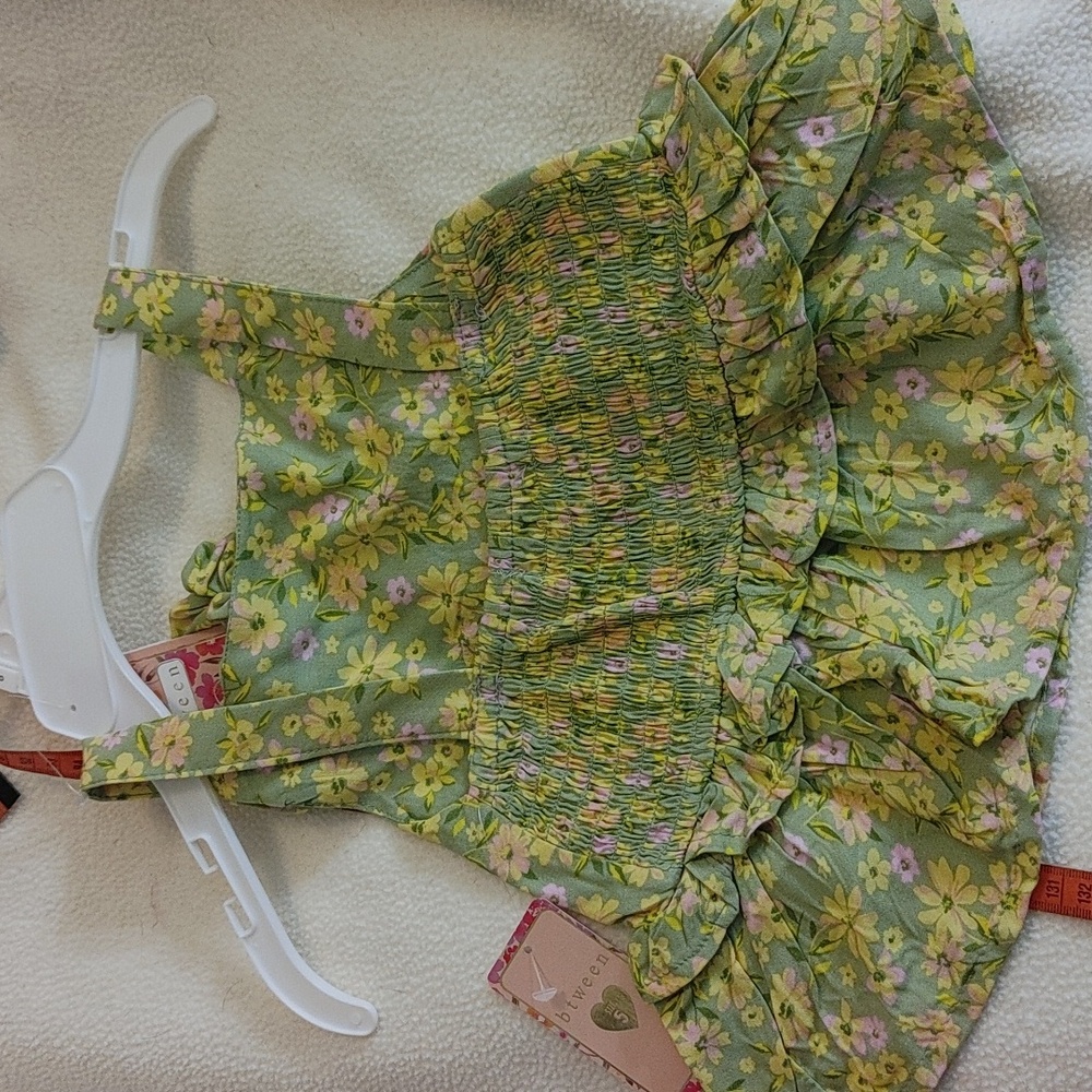 Btween Girls 3 piece pants set Floral Green size 5 NWT. - Picture 6 of 8